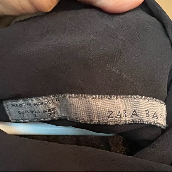 ZARA Basics Black Turtleneck Sleeveless Romper Size Large - Picture 2 of 4